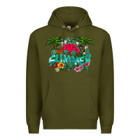 Army Green Summer Premium Hoodie - CowhideDigitalArt