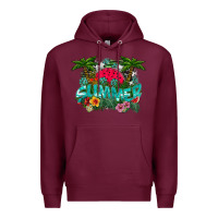 Burgundy Summer Premium Hoodie - CowhideDigitalArt