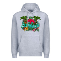 Heather Grey Summer Premium Hoodie - CowhideDigitalArt
