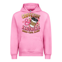 Fuchsia Pink caffeine and kindness brewtiful blend Urban Hoodie - JahusDesignShop