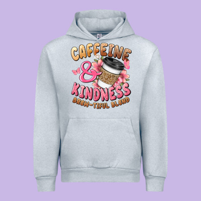 Caffeine And Kindness Brewtiful Blend Urban Hoodie Designed By Jahusdesignshop