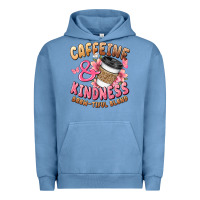 Pigment Pebble Blue caffeine and kindness brewtiful blend Urban Hoodie - JahusDesignShop
