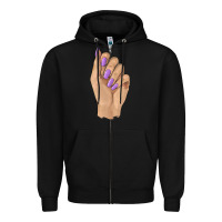 Black nail Zipper Hoodie - BarkalooDesign
