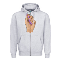 Heather Grey nail Zipper Hoodie - BarkalooDesign
