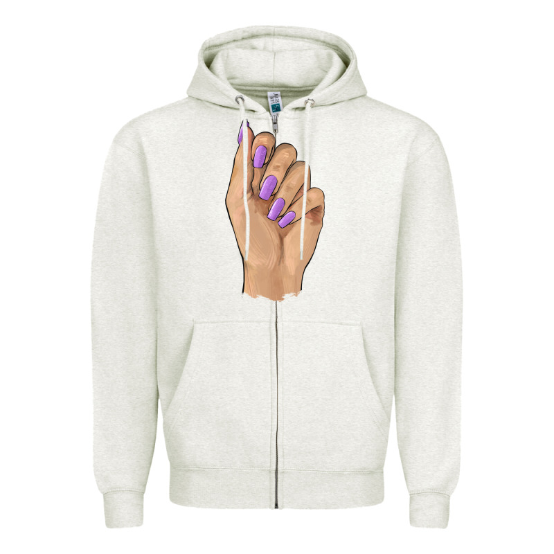 Nail Zipper Hoodie by BarkalooDesign | Teevron