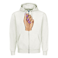 Oatmeal Heather nail Zipper Hoodie - BarkalooDesign