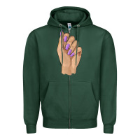 Sports Green nail Zipper Hoodie - BarkalooDesign