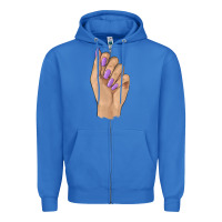 True Royal nail Zipper Hoodie - BarkalooDesign