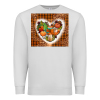 Dove Grey western fall heart Premium Sweatshirt - AdoDesignShop