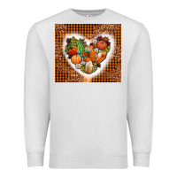 Oatmeal Heather western fall heart Premium Sweatshirt - AdoDesignShop