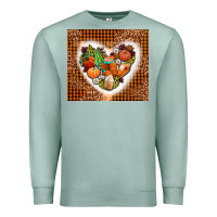 Seafoam western fall heart Premium Sweatshirt - AdoDesignShop