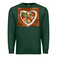 Sports Green western fall heart Premium Sweatshirt - AdoDesignShop