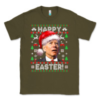 Army Green Santa Joe Biden Happy Easter Ugly Christmas Classic Tee - maiPhamDesign