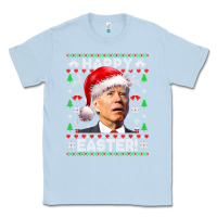 Dusty Blue Santa Joe Biden Happy Easter Ugly Christmas Classic Tee - maiPhamDesign