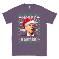 Lavender Santa Joe Biden Happy Easter Ugly Christmas Classic Tee - maiPhamDesign