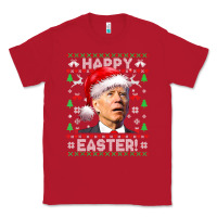 Red Santa Joe Biden Happy Easter Ugly Christmas Classic Tee - maiPhamDesign