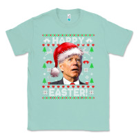 Seafoam Santa Joe Biden Happy Easter Ugly Christmas Classic Tee - maiPhamDesign
