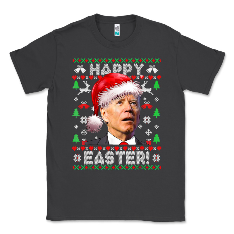 Santa Joe Biden Happy Easter Ugly Christmas Classic Tee by maiPhamDesign | Teevron