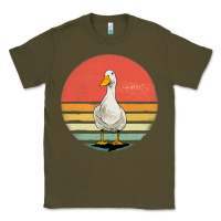 Army Green Retro Vintage Duck Classic Tee - maiPhamDesign