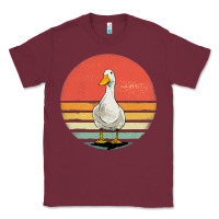 Burgundy Retro Vintage Duck Classic Tee - maiPhamDesign