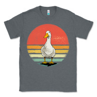Charcoal Heather Retro Vintage Duck Classic Tee - maiPhamDesign