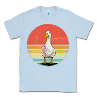 Dusty Blue Retro Vintage Duck Classic Tee - maiPhamDesign