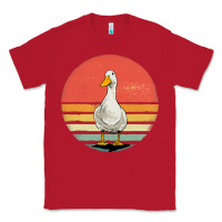 Red Retro Vintage Duck Classic Tee - maiPhamDesign