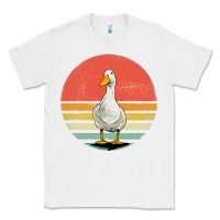 White Retro Vintage Duck Classic Tee - maiPhamDesign