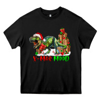 Black T- Rex X-Mas Mood Heavy Core Tee - RanaPortraitStore