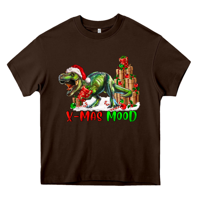 T- Rex X-mas Mood Heavy Core Tee by RanaPortraitStore | Teevron