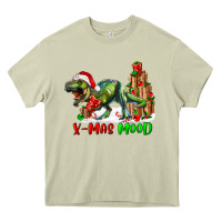 Mossy T- Rex X-Mas Mood Heavy Core Tee - RanaPortraitStore