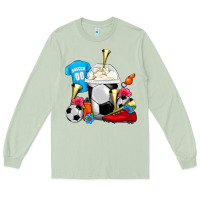 Matcha Soccer Frappe Coffee Long Sleeve Tee - FaDigitalArtStudio