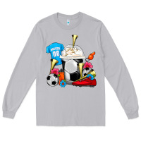 Moon Dust Soccer Frappe Coffee Long Sleeve Tee - FaDigitalArtStudio