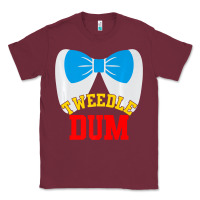 Burgundy tweedle dee dum funny matching halloween costume for couples premium t Classic Tee - maiPhamDesign