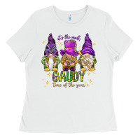 White It's the most gaudy time of the year Ladies Tee - HowdyJamesFarm