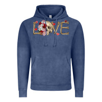 Vintage Denim Skull love Valentine's Day Vintage Hoodie - FaDigitalArtStudio