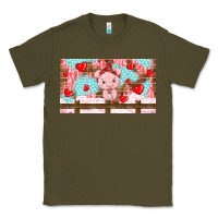 Army Green cute pig Classic Tee - TumblerDesignByShophia