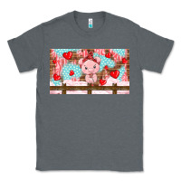 Charcoal Heather cute pig Classic Tee - TumblerDesignByShophia
