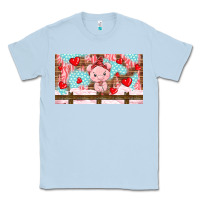 Dusty Blue cute pig Classic Tee - TumblerDesignByShophia
