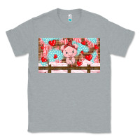Heather Grey cute pig Classic Tee - TumblerDesignByShophia
