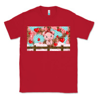 Red cute pig Classic Tee - TumblerDesignByShophia