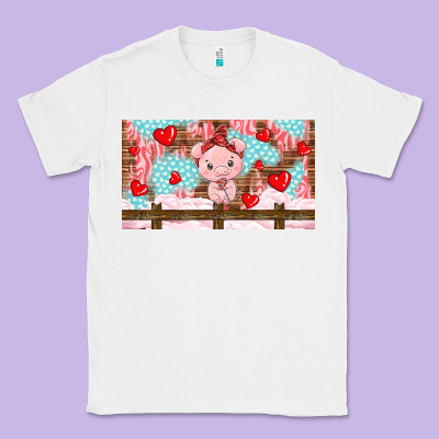Cute Pig Classic Tee Designed By Tumblerdesignbyshophia
