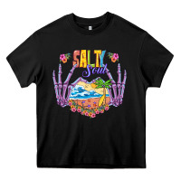 Black Salty soul Heavy Core Tee - NancyCooperArtShop