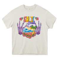 Cream Salty soul Heavy Core Tee - NancyCooperArtShop