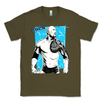 Army Green the rock power Classic Tee - maiPhamDesign
