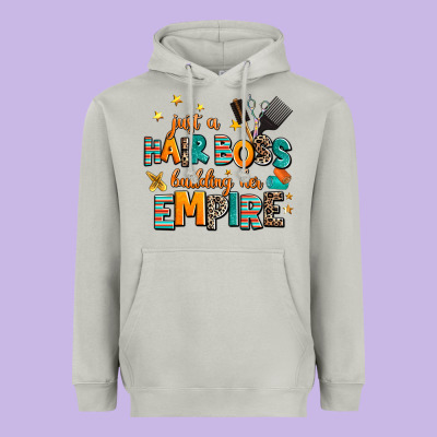 Just A Nail Boss Building Her Empire Heavyweight Hoodie Designed By Adodesignshop