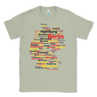 Matcha germany map silhouette towns cities flag berlin travel t shirt Classic Tee - maiPhamDesign