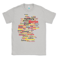 Moon Dust germany map silhouette towns cities flag berlin travel t shirt Classic Tee - maiPhamDesign