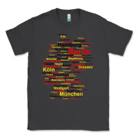 Smoke germany map silhouette towns cities flag berlin travel t shirt Classic Tee - maiPhamDesign