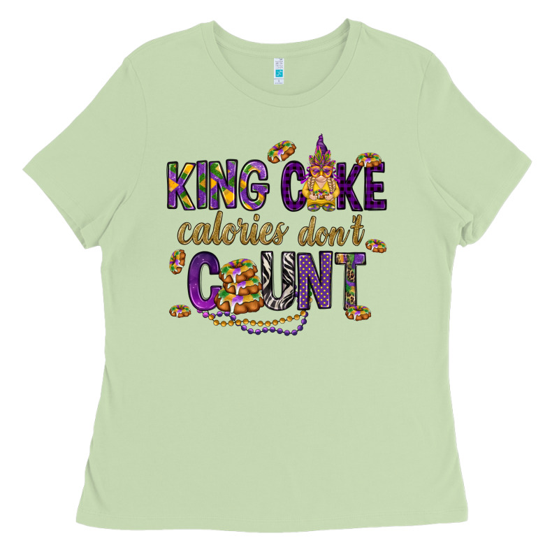 King Cake Calories Don't Count Ladies Tee by HowdyJamesFarm | Teevron